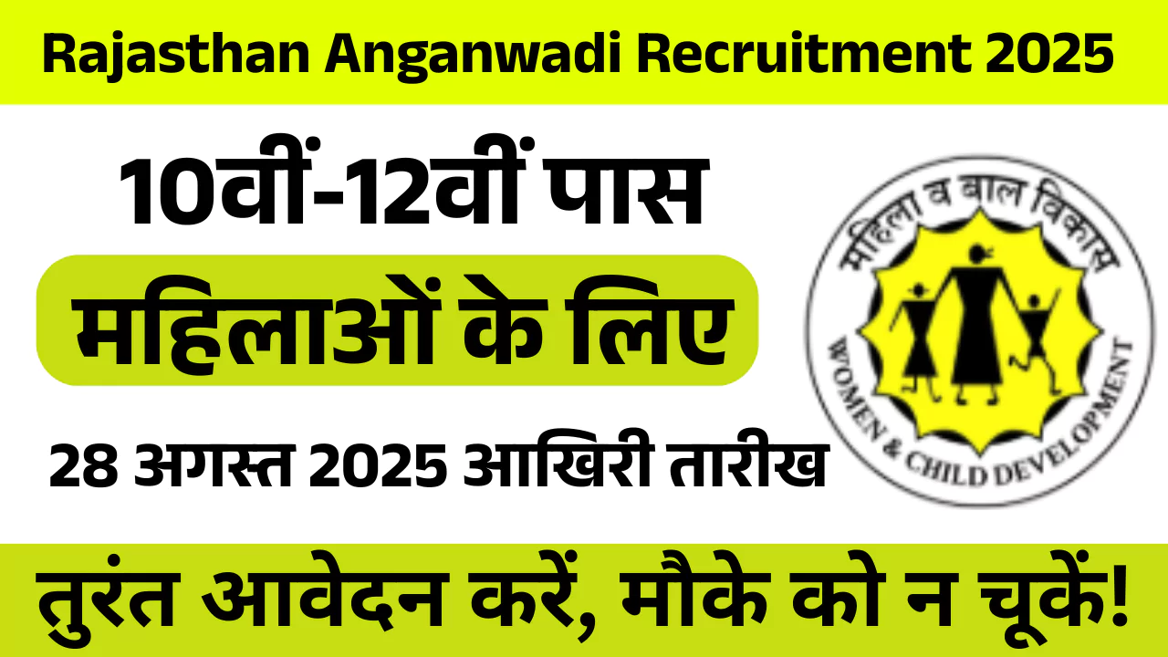 Rajasthan Anganwadi Recruitment 2025